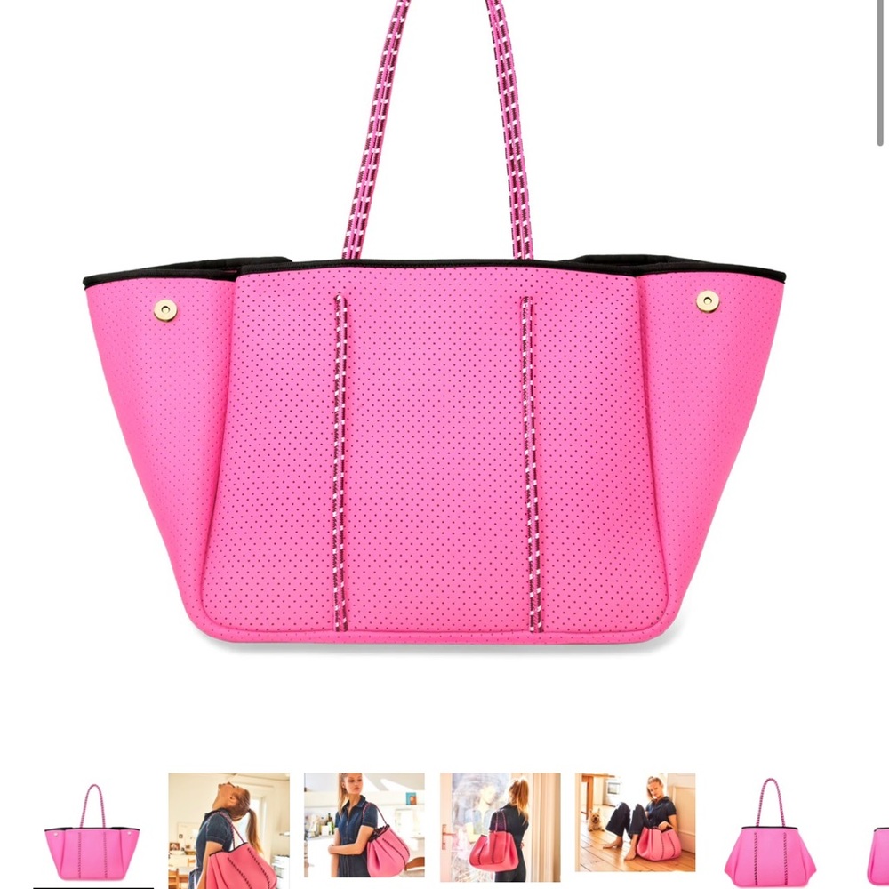 Annabel Ingall Sporty Spice Tote in Neon Rose